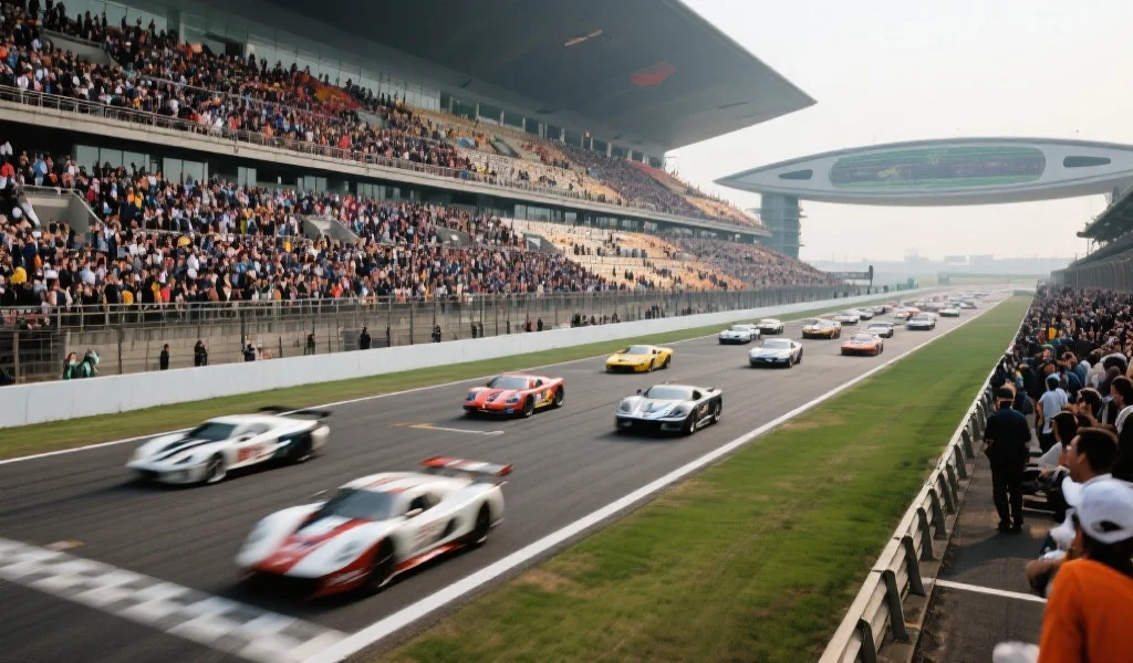 赛车大奖赛现场